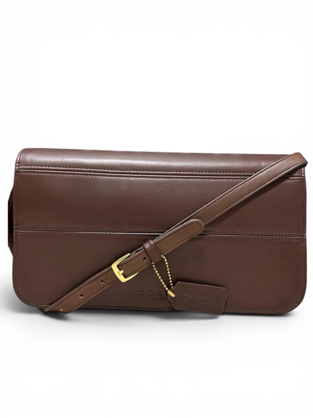 COACH Vintage ‘97 Tribeca Convertible Clutch in Mahogany